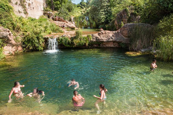 Cascadas de El Salt de la Portellada, Beceite