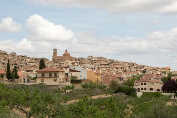 Panorámica del pueblo de Calaceite.